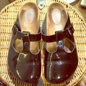 Birkenstock Boston patent leather size 39